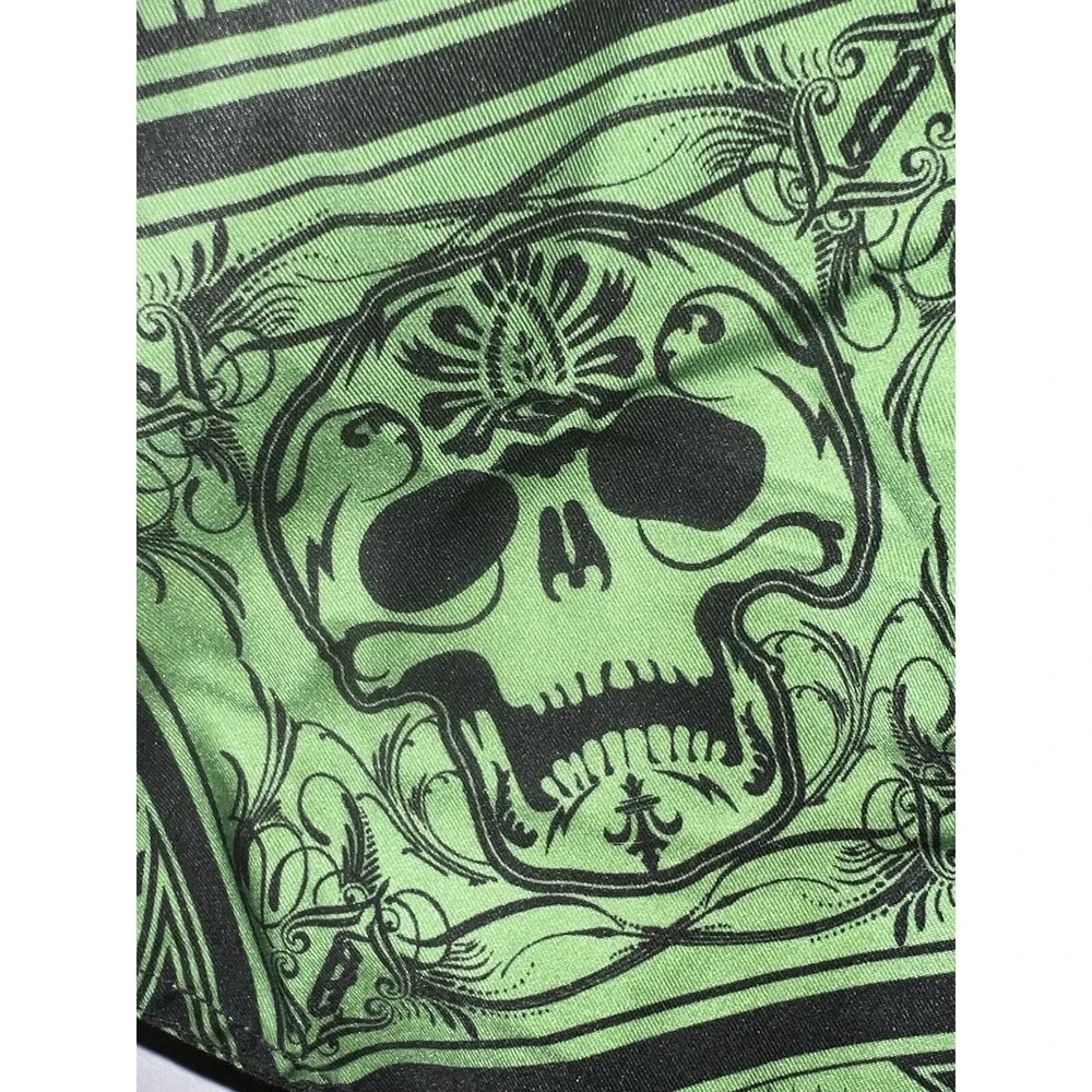 O'neill Men's‎ L Green Black Gothic Skull King Of Spade Logo Santa Clara Board